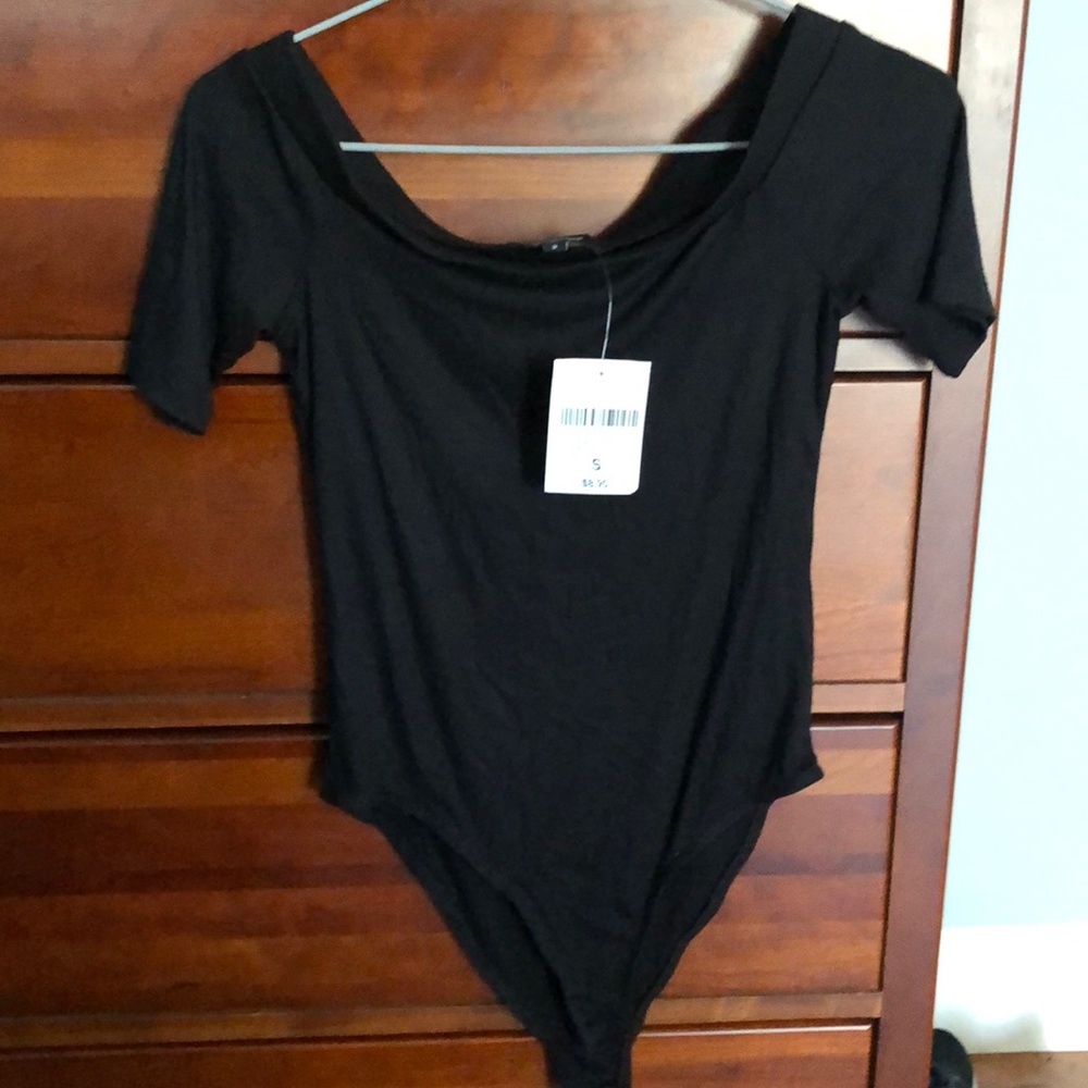 Forever 21 black short sleeve leotard